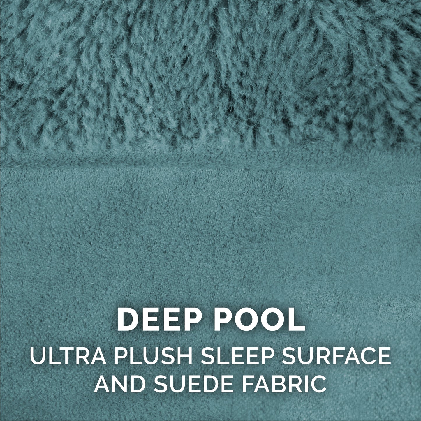 Plush & Suede Full Support Orthopedic Sofa Pet Bed for Dogs & Cats - Deep Pool, Jumbo