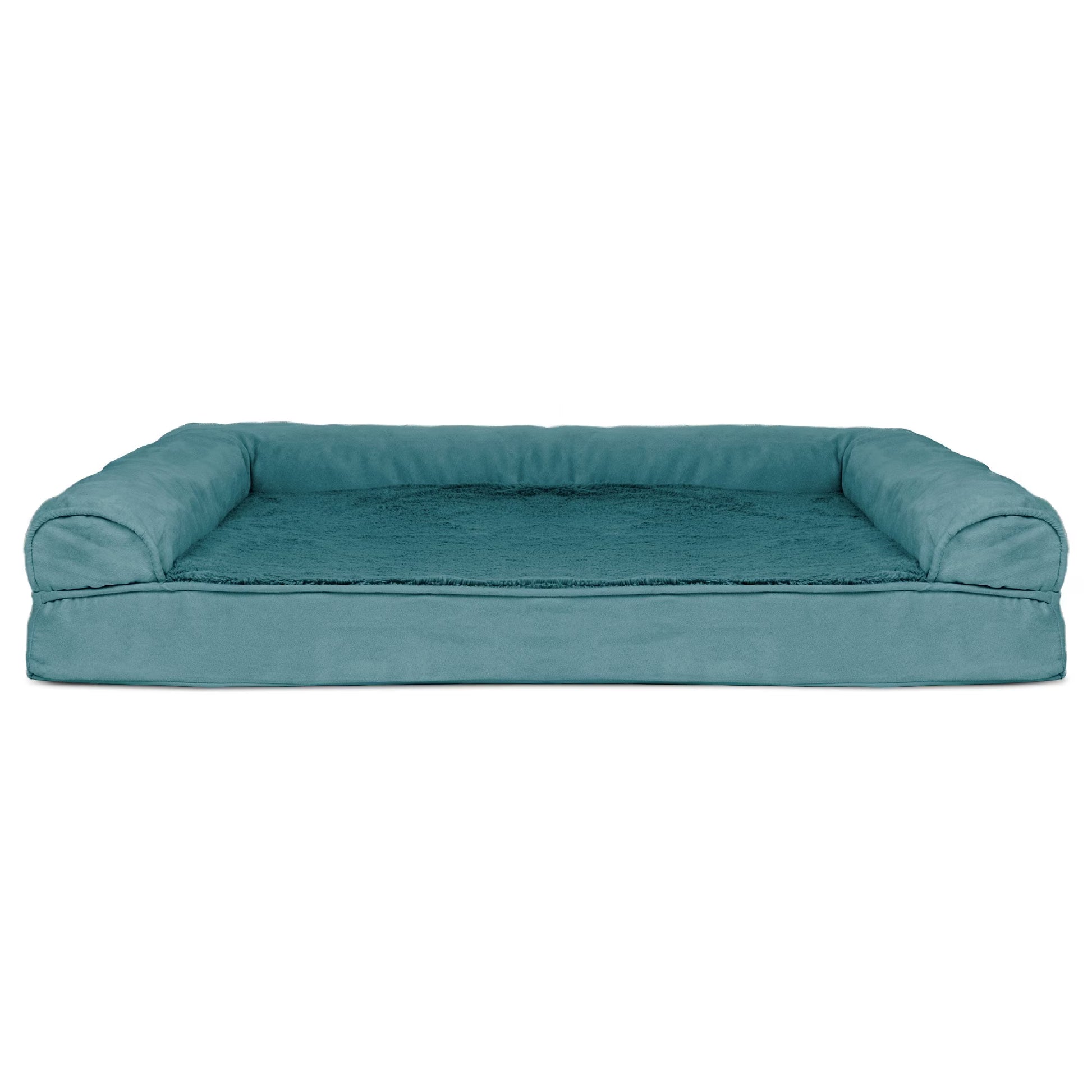 Plush & Suede Full Support Orthopedic Sofa Pet Bed for Dogs & Cats - Deep Pool, Jumbo
