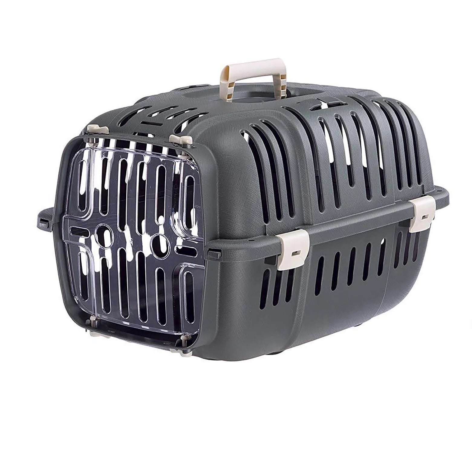 Jet Pet Carrier: Value Dog Carrier Suitable for Toy Dog Breeds & Small Cats, 18.51L X 12.6W X 11.42H Inches, Gray