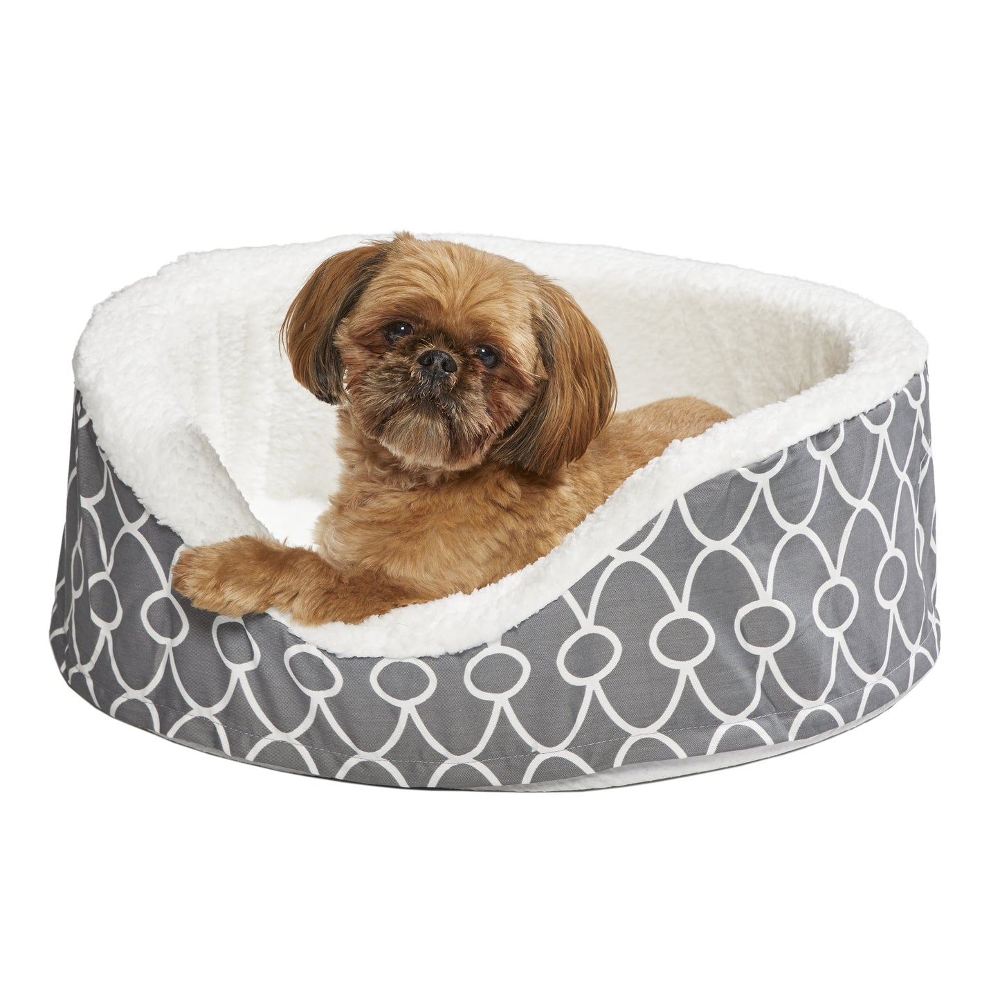 Midwest Homes for Pets Quitetime Teflon Nesting Dog/Cat Pet Bed, Gray, 25 In