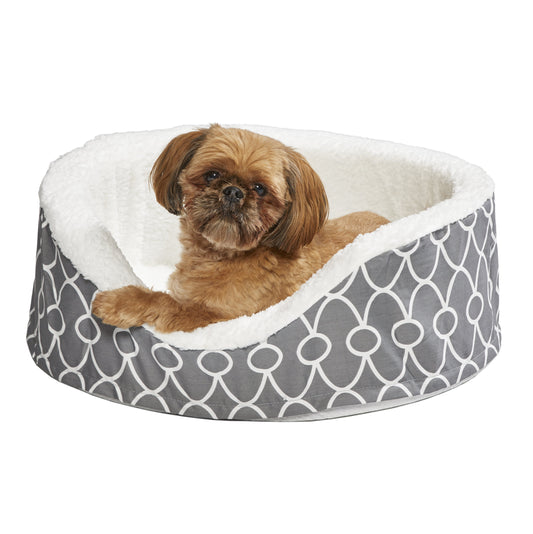Midwest Homes for Pets Quitetime Teflon Nesting Dog/Cat Pet Bed, Gray, 25 In