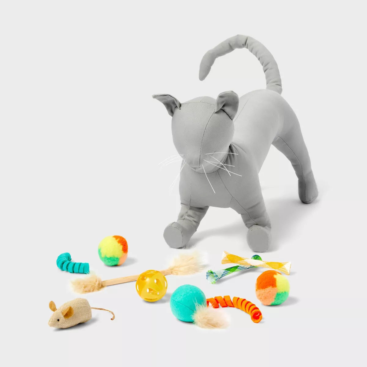 Multi Cat Toy Set - 10Pk - Boots & Barkley™: Plush Toy, Catnip Inside, Ball